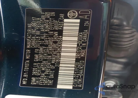 2017 Toyota Corolla L z USA, uszkodzony, nr VIN 2T1BURHE0HC930564